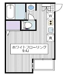 ヒュッゲ南町 ワンルームの間取図画像
