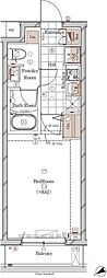GALICIA中目黒 1Kの間取図画像