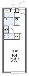 レオパレスジュネス 1Kの間取図画像
