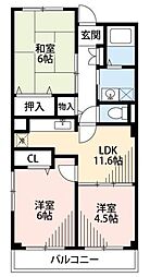 間取図画像 3DK