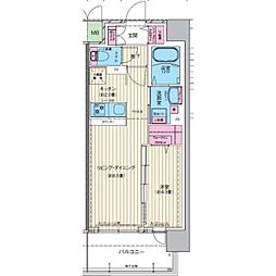 サザンネスト住ノ江駅前 1LDKの間取図画像