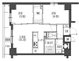 S-RESIDENCE東日暮里 2LDKの間取図画像