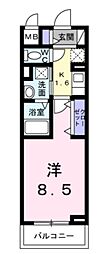 VERRINE 1Kの間取図画像
