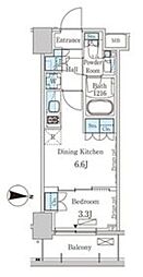 ParkAxis錦糸町WEST 1DKの間取図画像