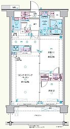 京成本線 千住大橋駅 徒歩9分の賃貸マンション 6階2LDKの間取り