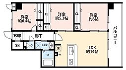 ホビアル・フェンテ 3LDKの間取図画像