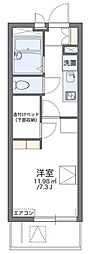 レオパレスウィステリア都立家政 1階1Kの間取り