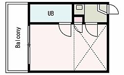 ダイヤモンドパレス杉並 ワンルームの間取図画像
