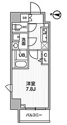 ＡＬＴＥＲＮＡ亀戸II 6階1Kの間取り