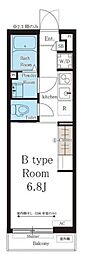 リブリ・たまプラーザ 1Kの間取図画像