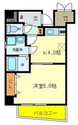 ラ・フォンテ三宮旭 9階1Kの間取り
