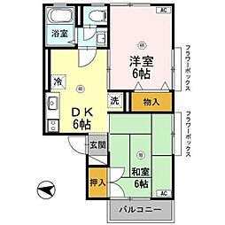 間取図画像 2DK