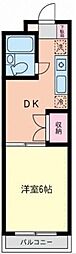 タプラ文京 1DKの間取図画像