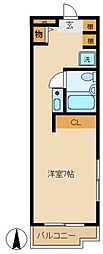 プランドール西品川 ワンルームの間取図画像