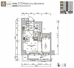 SYFORME OSHIAGE 2階1LDKの間取り