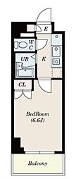 S-FORT船橋roots 1Kの間取図画像