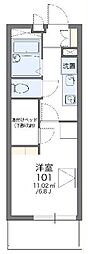 レオパレス片倉台 1Kの間取図画像