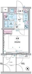 ジェノヴィア三軒茶屋グリーンヴェール 1階1Kの間取り