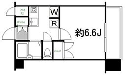 メインステージ池袋 7階1Kの間取り