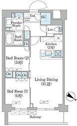 間取図画像 2LDK