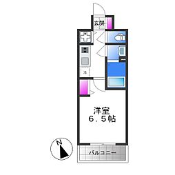 アドバンス大阪バレンシア 1Kの間取図画像