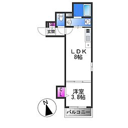 ジャカルタ 3階1LDKの間取り