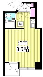 シュロス123 2階ワンルームの間取り