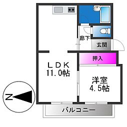 Serie 1LDKの間取図画像