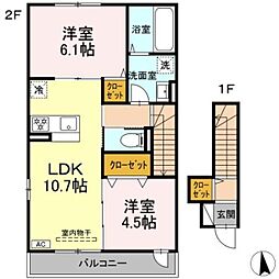アルモニー戸室 2階/-