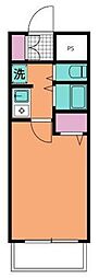 日神パレステージ横浜南 1Kの間取図画像