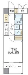 メインステージ赤坂2 1Kの間取図画像