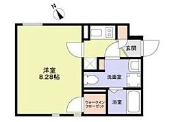 The Residence Ichigayadaimachi 1Kの間取図画像