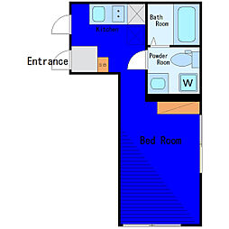 JR京浜東北・根岸線 蒲田駅 徒歩11分の賃貸マンション 1階ワンルームの間取り