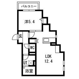 間取図画像 1LDK