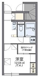 レオパレスグランデ 1Kの間取図画像