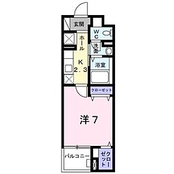 ルミソラーレ 1Kの間取図画像