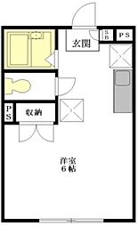 エステート新江古田 ワンルームの間取図画像