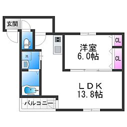 フジパレス遠里小野ウエスト 2階