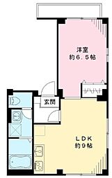 シェーン ヴァルト 3階1LDKの間取り