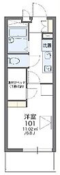 レオパレス青柳 1Kの間取図画像