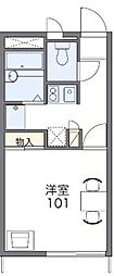 レオパレススティジミハル（18205） 2階1Kの間取り