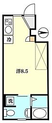 ブライトテラス練馬 ワンルームの間取図画像