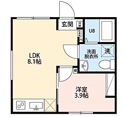 カンパネラ寺町 4階1LDKの間取り