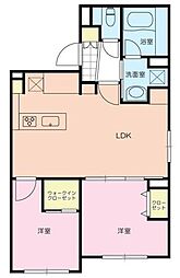 WELLSQUARE高井戸東 2LDKの間取図画像