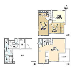 Kolet座間相武台#03 1階1SLDKの間取り