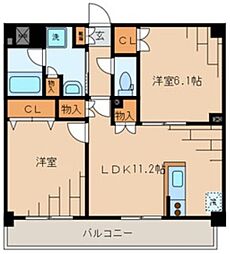 東京メトロ東西線 南砂町駅 徒歩13分の賃貸マンション 1階2LDKの間取り