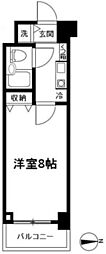 ダイヤモンドスクエア桜台1 1Kの間取図画像