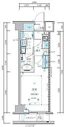ベルシード池袋本町 1階1Kの間取り