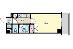 ビーロット小石川レジデンス 1階1Kの間取り