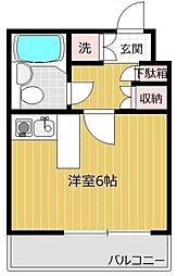モア・リッシェル青葉台 ワンルームの間取図画像